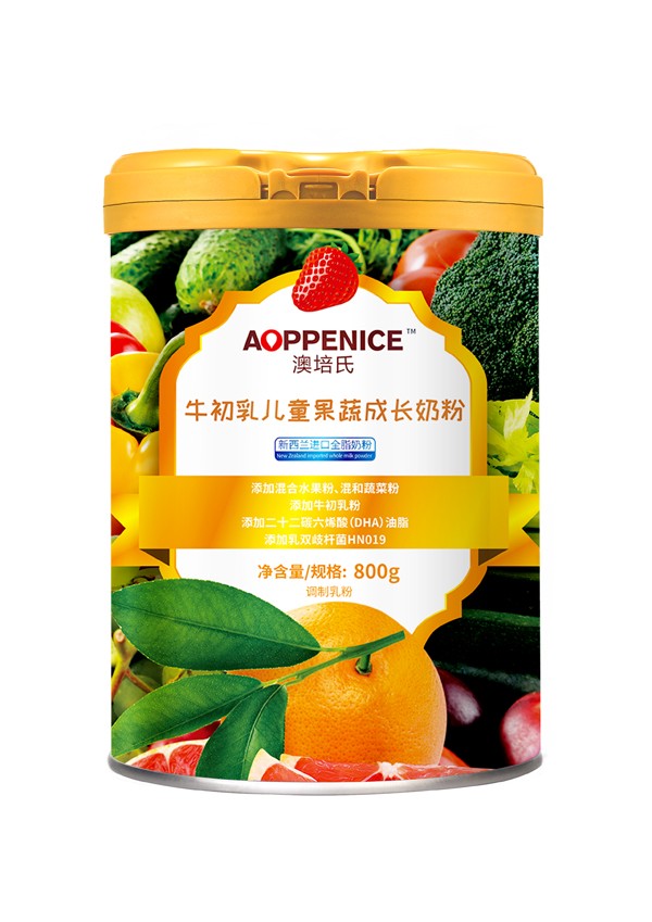 澳培氏牛初乳兒童果蔬成長奶粉