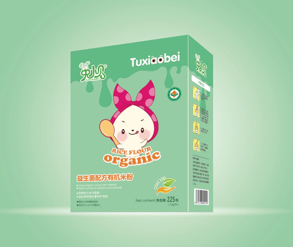 兔小貝益生菌配方有機米粉 盒裝