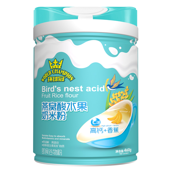 環(huán)球冠燕窩酸水果奶米粉 高鈣+香蕉