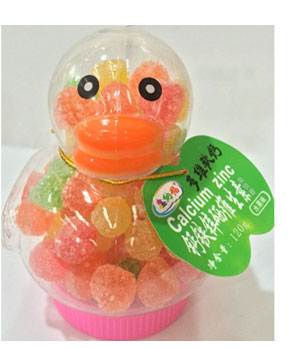 鑫納福軟糖鴨鴨造型 鈣鐵鋅硒維生素