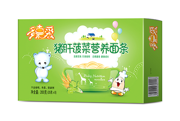 多嘉愛(ài)豬肝菠菜營(yíng)養(yǎng)面條