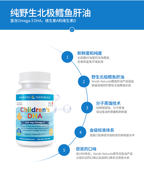 挪帝克小金豆寶寶記憶力青少年軟膠囊