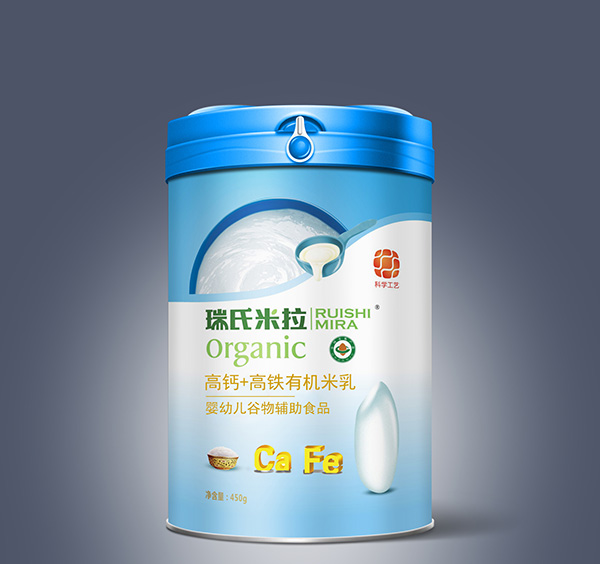 瑞氏米拉鈣加鐵有機(jī)米乳450g