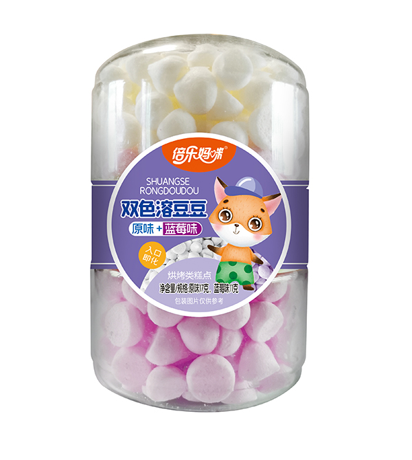 倍樂媽咪雙色溶豆豆-雙扣罐原味+藍(lán)莓味