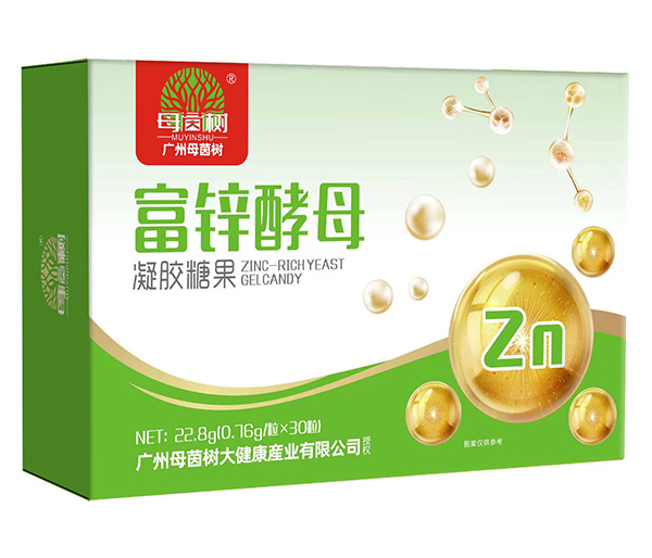 母茵樹富鋅酵母凝膠糖果