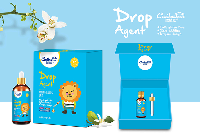 智慧嘉鱈魚油+維生素AD滴劑