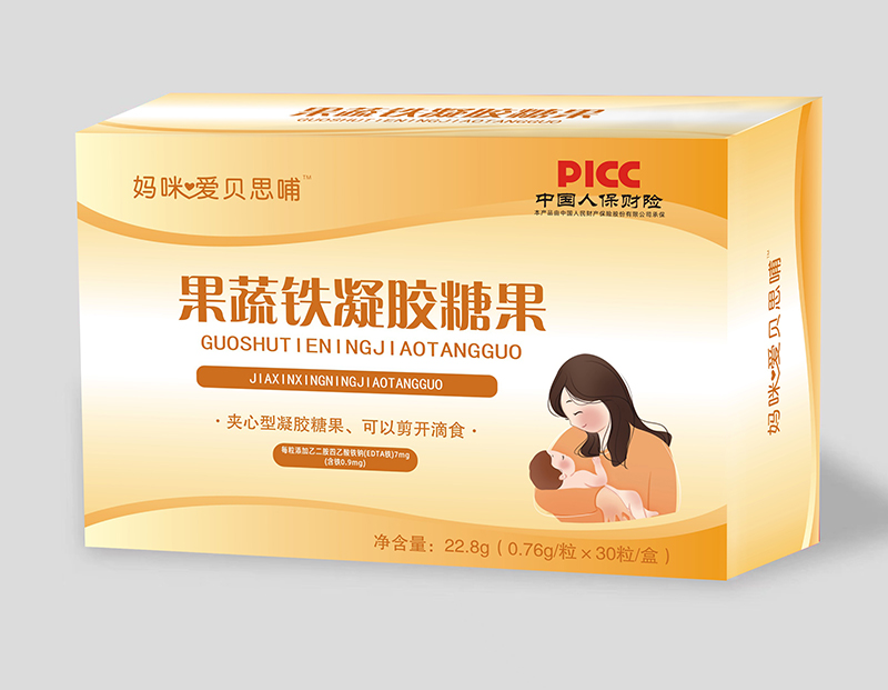 媽咪愛(ài)貝思哺果蔬鐵凝膠糖果