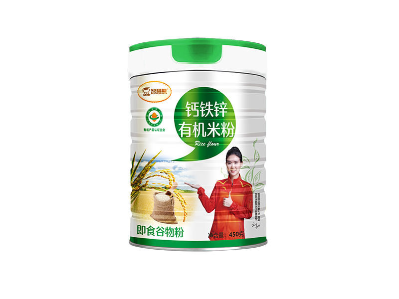 智慧熊鈣鐵鋅有機米粉 聽裝