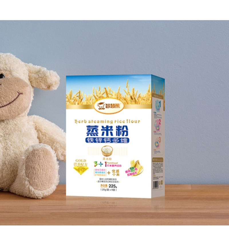 智慧熊鐵鋅鈣多維蒸米粉 盒裝