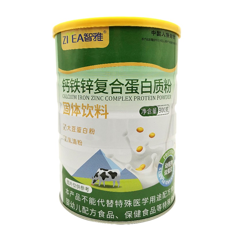 智雅鈣鐵鋅復合蛋白質(zhì)粉固體飲料