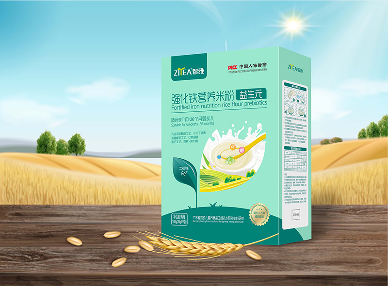 智雅強(qiáng)化鐵營養(yǎng)米粉益生元 盒裝