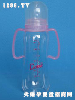 多米8oz弧形帶手柄奶瓶