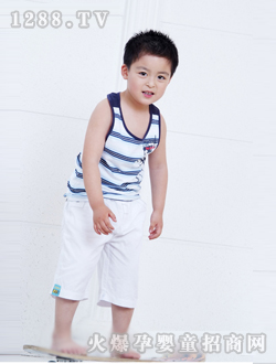 托尼艾米男童無袖夏夏季套裝