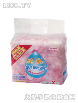 愛心樹80片X3包嬰兒柔潤濕巾