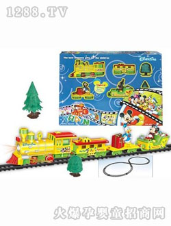 電動(dòng)音樂燈光米奇軌道火車