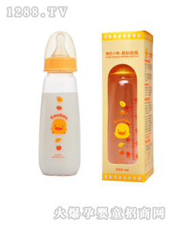 黃色小鴨晶鉆奶瓶250CC