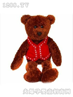 瑞奇比蒂外貿(mào)泰迪熊紅馬甲