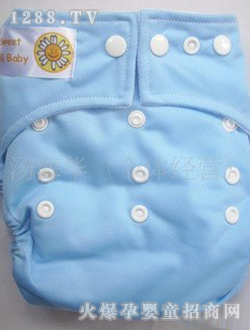 陽(yáng)光寶寶藍(lán)色嬰兒布尿褲