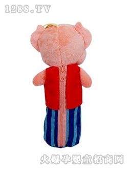 瑞奇比蒂麥兜豬筆袋紅衣