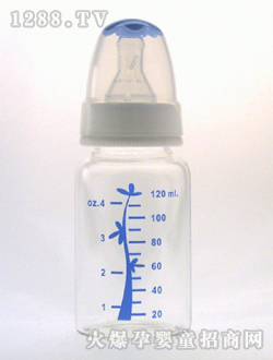 晶鉆玻璃奶瓶120ml藍(lán)樹(shù)