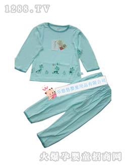 哆啦小貝竹纖維長袖長褲套裝
