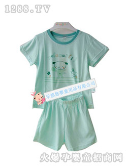 哆啦小貝竹纖維短袖短褲套裝
