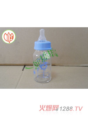 一亞經(jīng)典藍色玻璃奶瓶