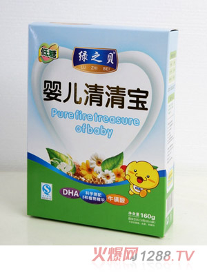 綠之貝嬰兒160g低糖清清寶