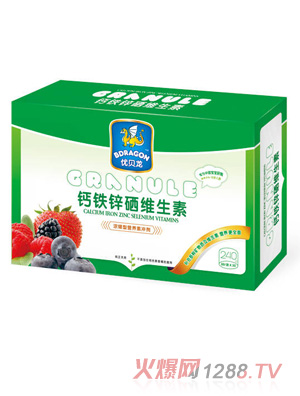 優(yōu)貝龍嬰幼鈣鐵鋅硒維生素