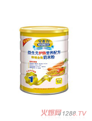 寶素力特制金裝益生元護(hù)腸奶米粉罐