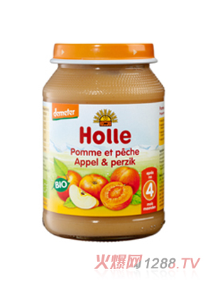 Holle有機(jī)蘋(píng)果桃子果泥