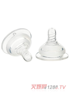 孩兒寶對裝寬口超柔實(shí)感平頭奶嘴