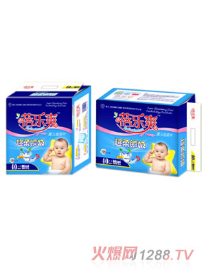 蓓樂(lè)爽超柔瞬吸嬰兒紙尿片40片裝