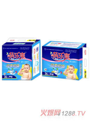 蓓樂(lè)爽超柔瞬吸嬰兒紙尿片36片裝