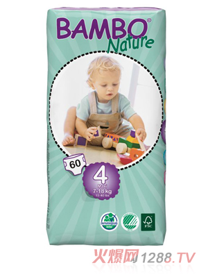 BAMBO Natureyinge紙尿褲M(mǎn)碼60片