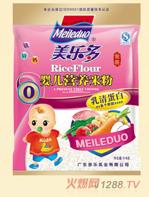 美多樂(lè)袋裝乳清蛋白嬰兒營(yíng)養(yǎng)米粉0段