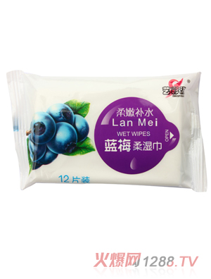 藝彩源藍(lán)莓柔濕巾