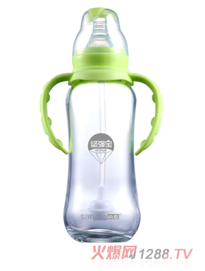 尚恩SN-TGF168堅強(qiáng)寶8安240ml標(biāo)口葫蘆形帶手柄自動吸全抗體奶瓶