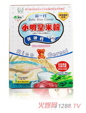 小明星鐵鋅鈣嬰兒米粉