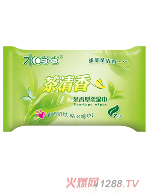 水當當yinge茶香型柔濕巾