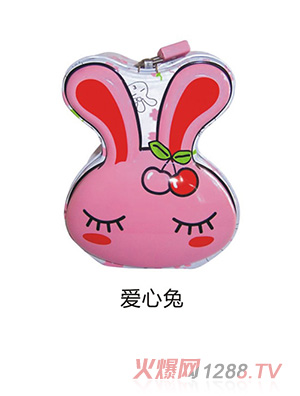 50克水果味軟糖（愛(ài)心兔儲(chǔ)錢罐）