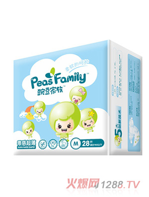 豌豆家族紙尿褲M28片