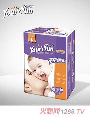 怡兒爽干爽透氣紙尿褲L36片