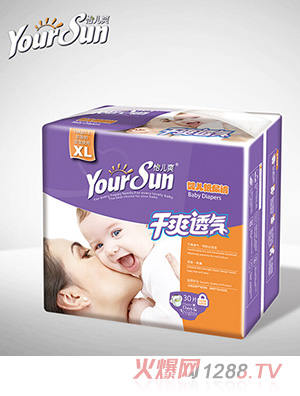怡兒爽干爽透氣紙尿褲XL30片