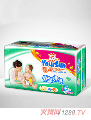 怡兒爽舒薄透氣紙尿褲L48片