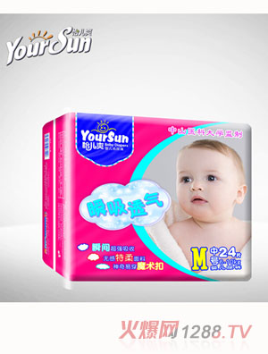 怡兒爽瞬吸透氣紙尿褲M24片