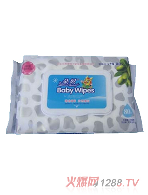 朵奴yinge橄欖爽膚口手濕巾80抽帶蓋