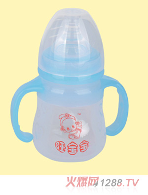 旺寶寶弧形自動硅膠奶瓶