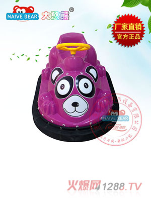 大憨熊大狗熊咪咪碰碰車(chē)（紫色）