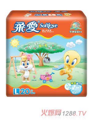 柔愛華納寶寶紙尿褲L碼20片